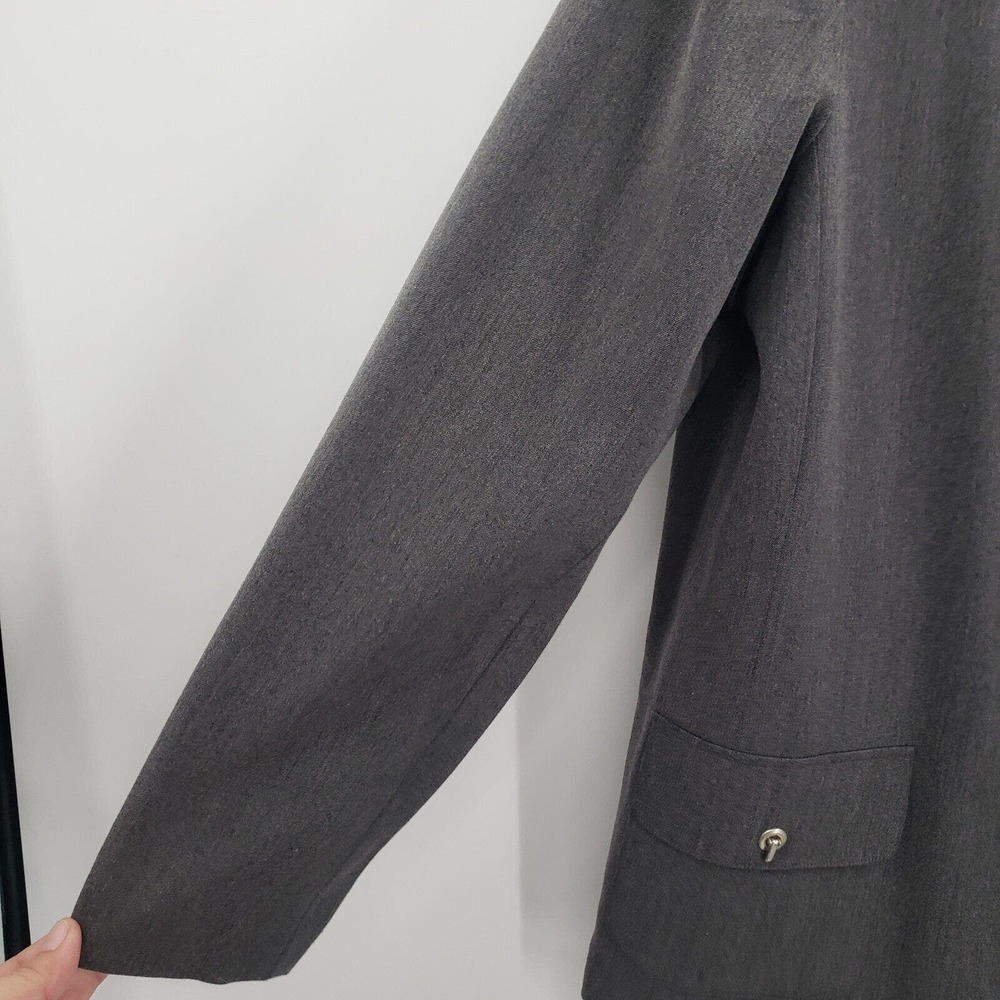 Dialogue Gray Toggle Button Up Jacket Blazer Wome… - image 2